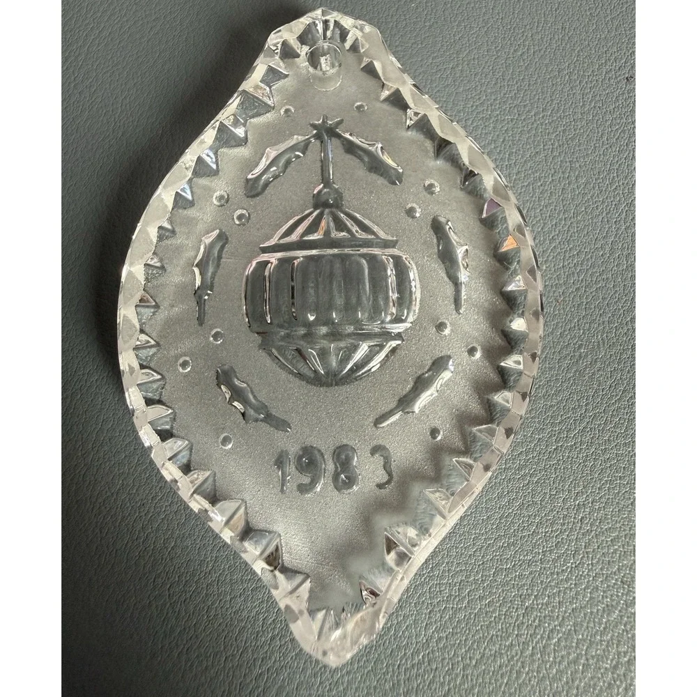 Waterford Crystal Ornaments (2) 1983 - Vintage Bell & Ball